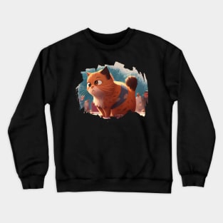 cute cat , cute mouse Argonuts (Pattie et la colère de Poséidon) Crewneck Sweatshirt